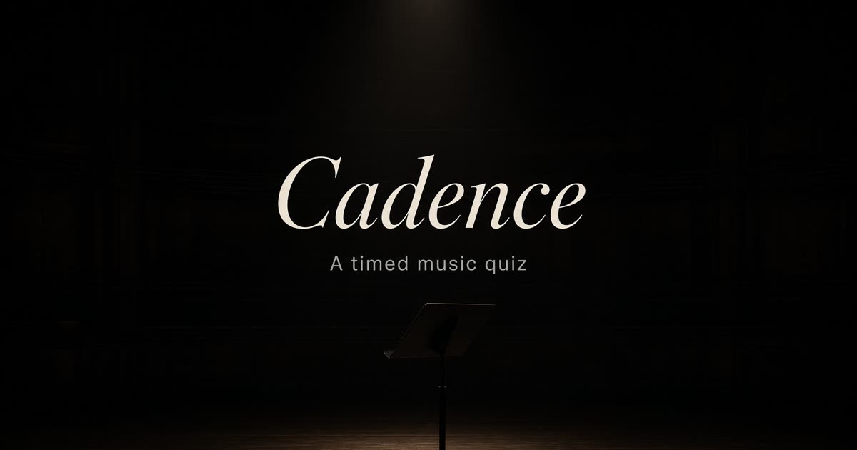 Cadence
